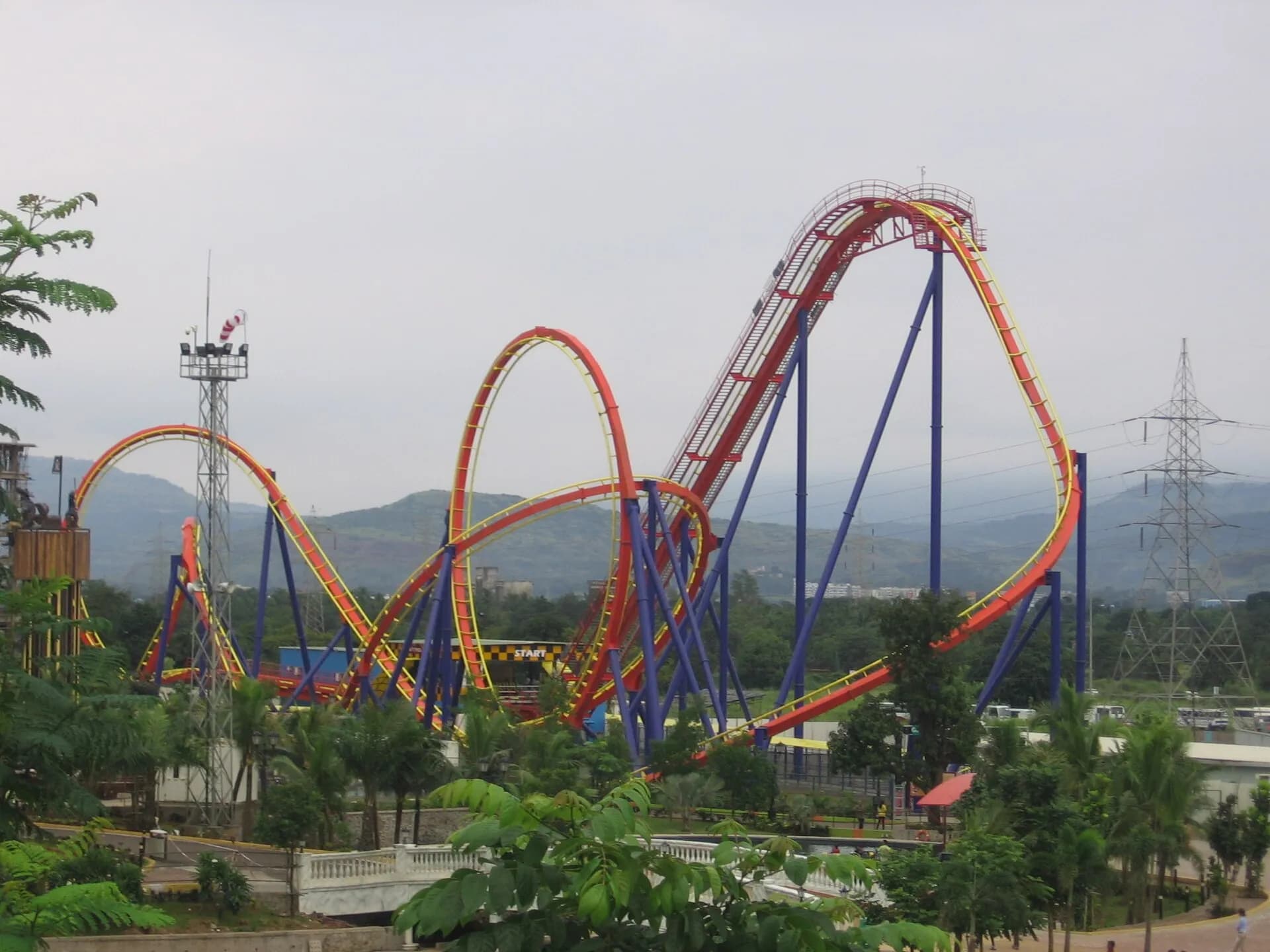 Nitro roller coaster at Imagicaa Theme Park near Khopoli